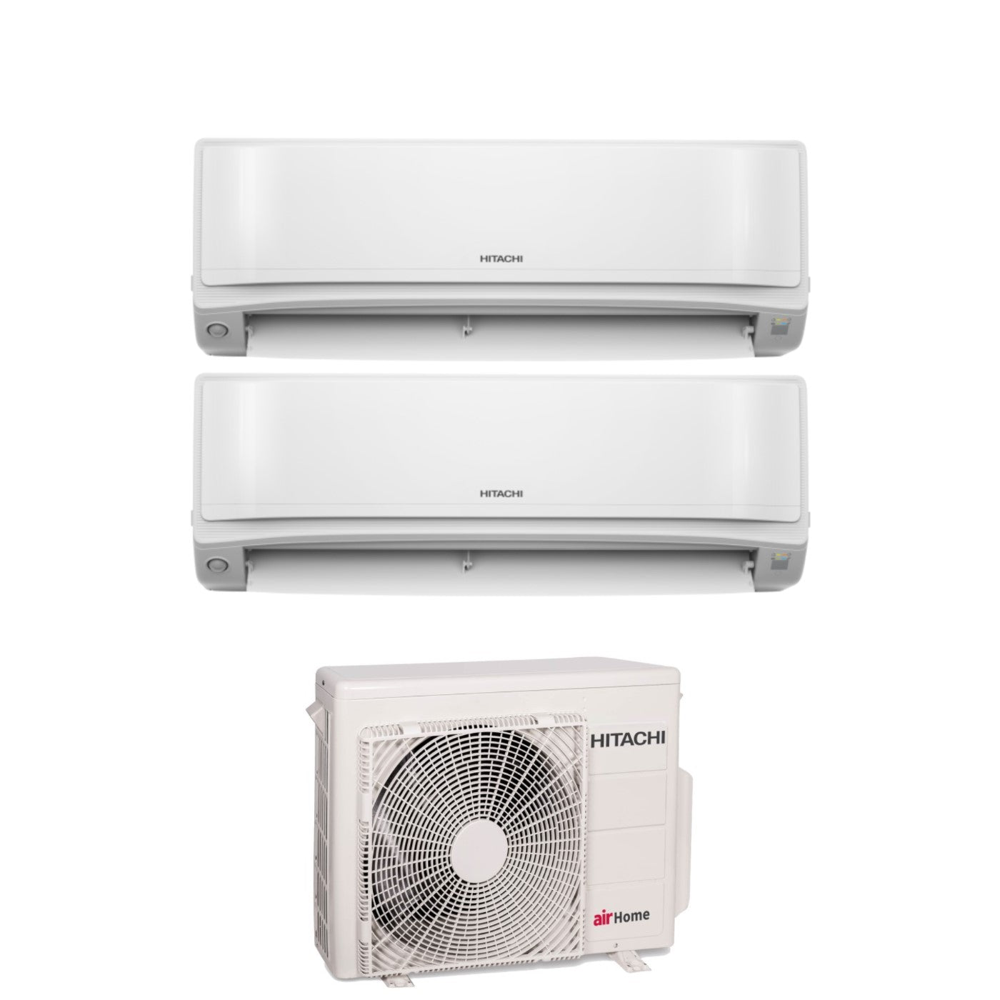 Air conditioner dual-split Hitachi AirHome 600 9+9 with RAM-G43N2HAE R-32 built-in Wi-Fi