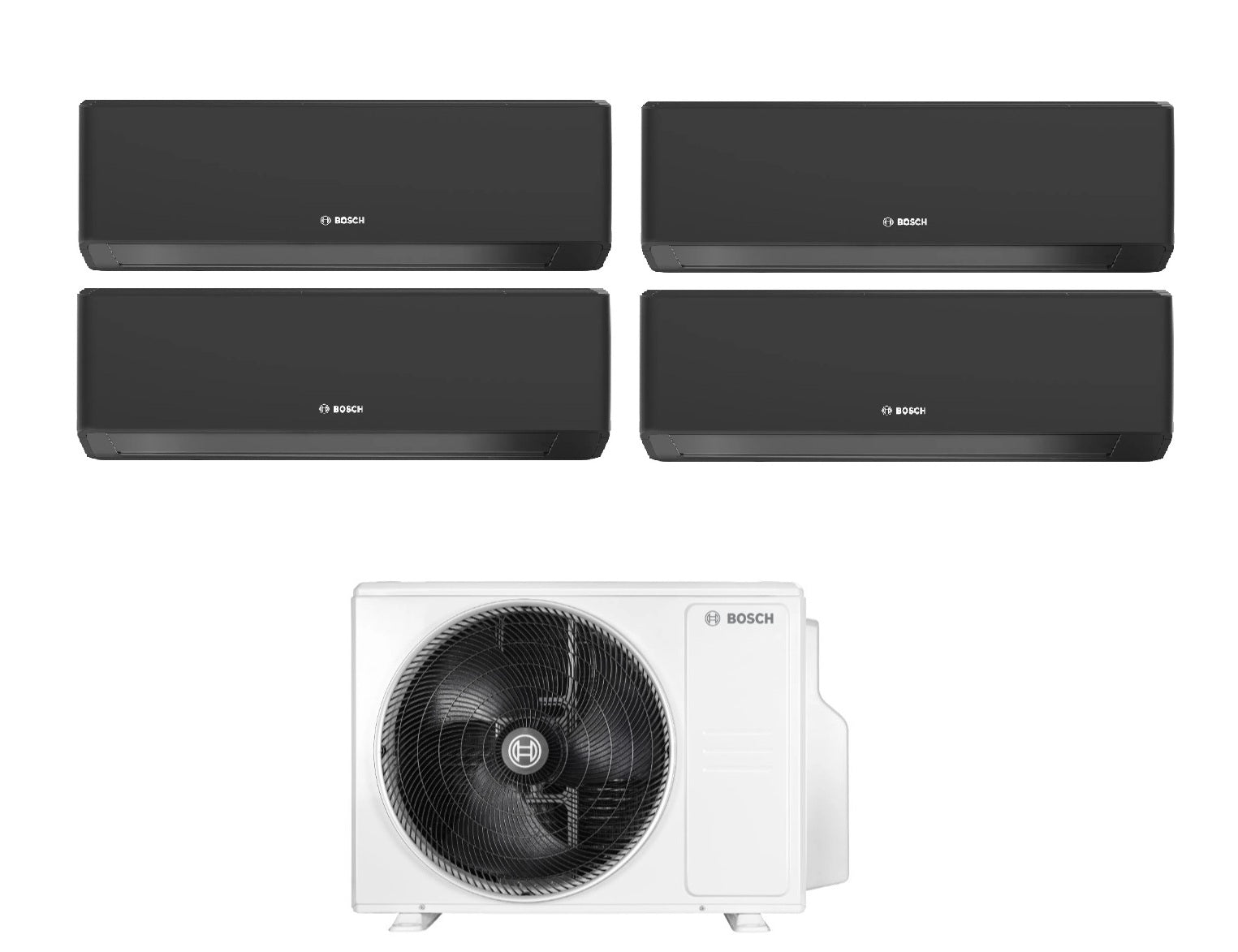 Condizionatore Quadri Split Bosch CLIMATE 7000i Black 7+9+12+18 con 5000M 82/4 E R-32 Wi-Fi Integrato