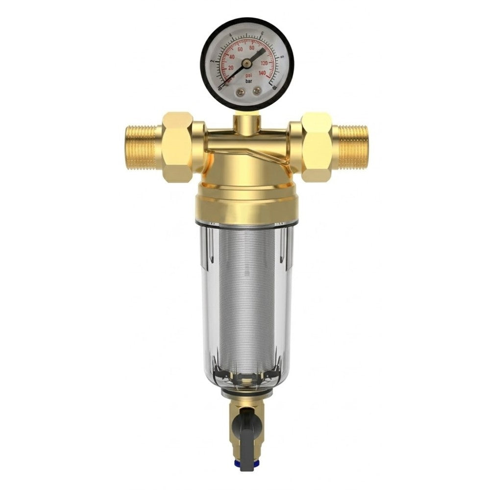 Klimaline 1S.597 waterfilter 1/2" met manometer