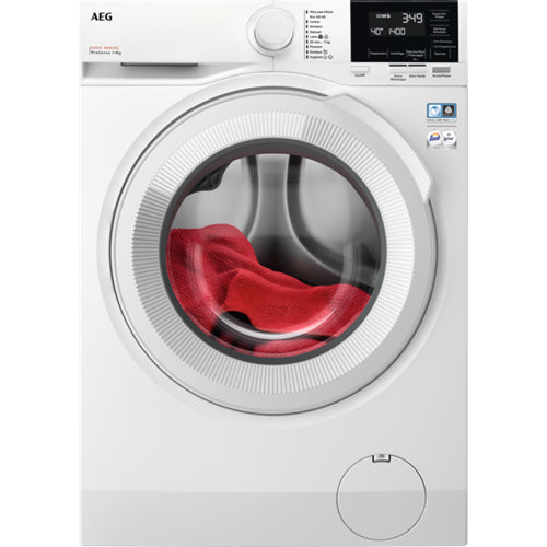 AEG Front Loading Washing Machine 9Kg LR6G94OW Class A (A85xP66xL60) 1400 RPM 6000 PROSENSE SERIES