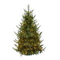 Albero di Natale Artificiale Verde Le Stelle Sestriere H 210cm x L 150cm Super Folto with 500 Luci Led + 20 Luci Flash Incorporate 2640 Rami