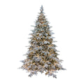 Albero di Natale Pino Verde Innevato Le Stelle St. Moritz H 180cm x L 130cm Super Folto Effetto Real-Touch with 2000 Luci Led Incorporate 1958 Rami