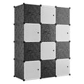 Armadio 12 Moduli in Plastica Colore white e black EAN 8024299800778
