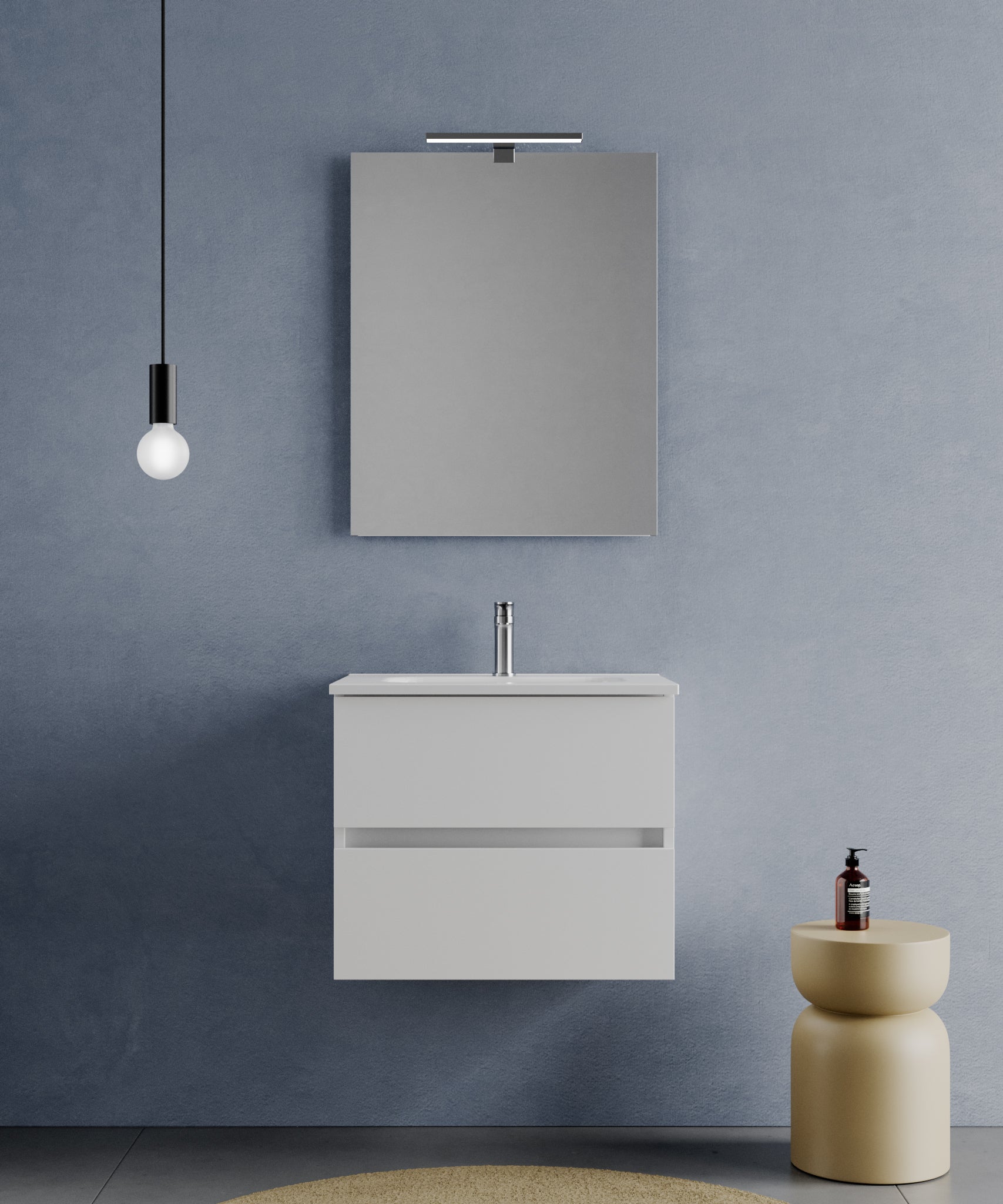 Legnox Crea badkamermeubel met wastafel, spiegel en LED-lamp