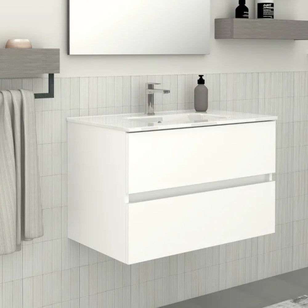 Legnox Crea badkamermeubel 80 cm met wastafel en spiegel