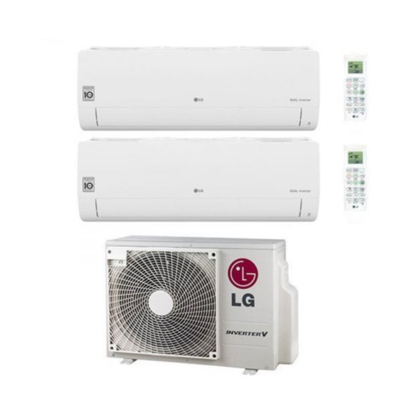 LG Libero 9+12 BTU Dual-Split Air Conditioner R-32 Wi-Fi Built-in | MU2R17