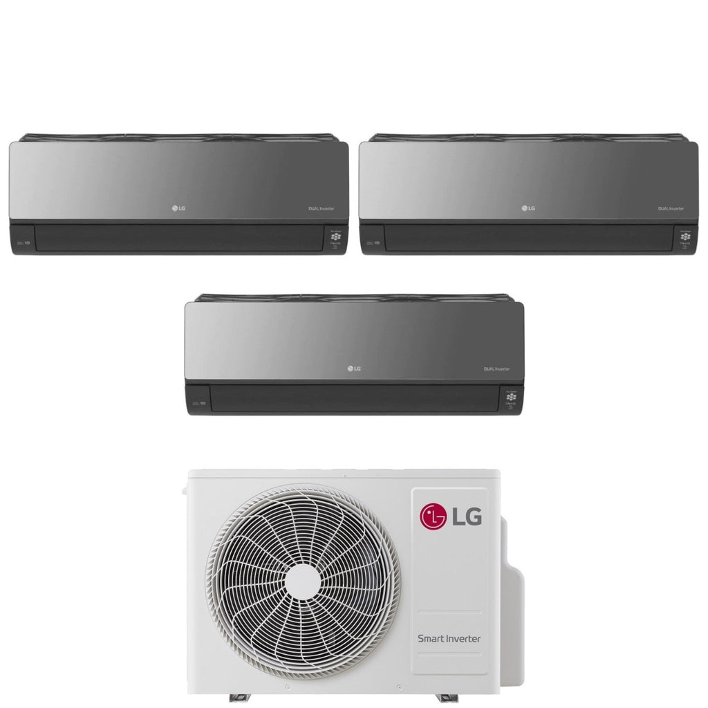 Air conditioner tri-split LG Inverter series ARTCOOL UV NANO MIRROR 9+9+12 with MU3R21 R-32 built-in Wi-Fi 9000+9000+12000
