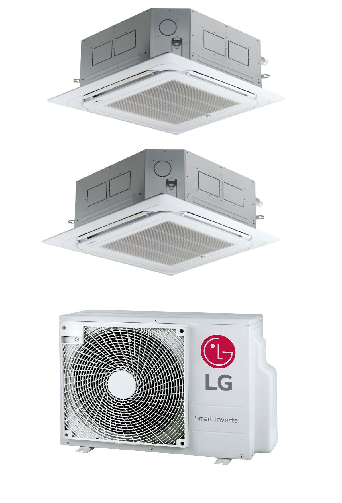 LG MU2R17 + CT09F cassette airconditioner dual-split