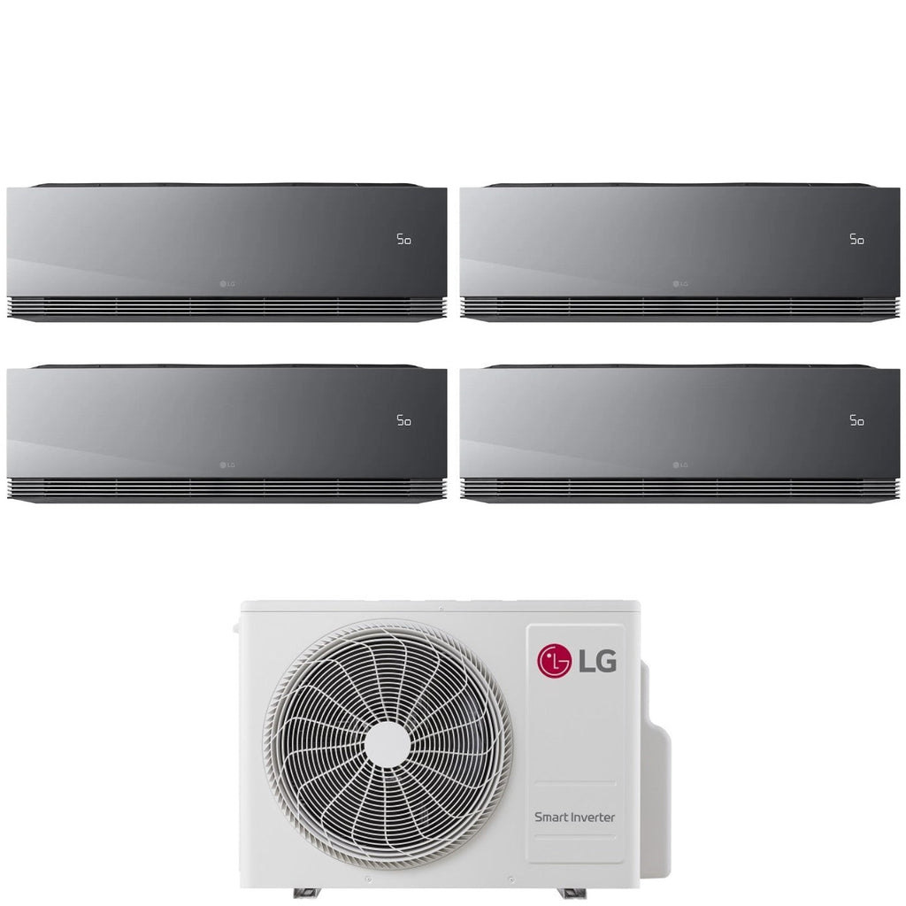 Air conditioner quad-split LG ARTCOOL MIRROR AI AIR 9+9+9+9 with MU4R25 R-32 built-in Wi-Fi