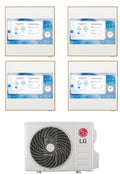 Air conditioner quad-split LG Inverter ARTCOOL GALLERY LCD 9+9+9+12 with MU4R25 R-32 built-in Wi-Fi
