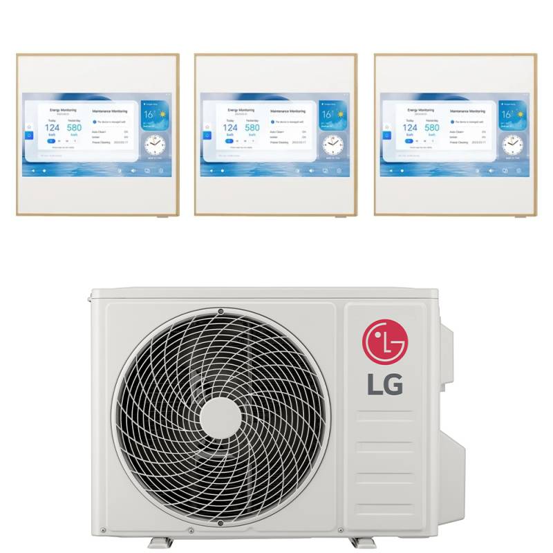 Air conditioner tri-split LG Inverter ARTCOOL GALLERY LCD 9+9+12 with MU3R19 R-32 built-in Wi-Fi