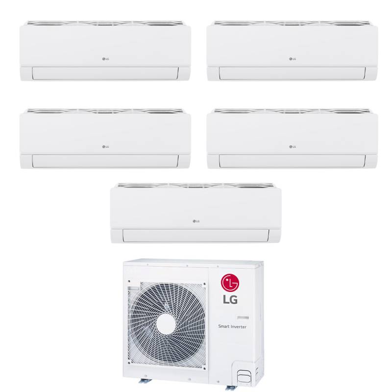 Condizionatore Penta Split LG Libero Smart 9+9+9+9+12 con MU5R36 R-32 Wi-Fi Integrato