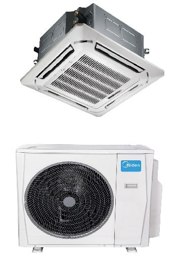 Air conditioner Midea Cassetta 4 Vie Super Slim 55000 btu MCD1-55HRFNX(GA) optional Wi-Fi Griglia Esclusa