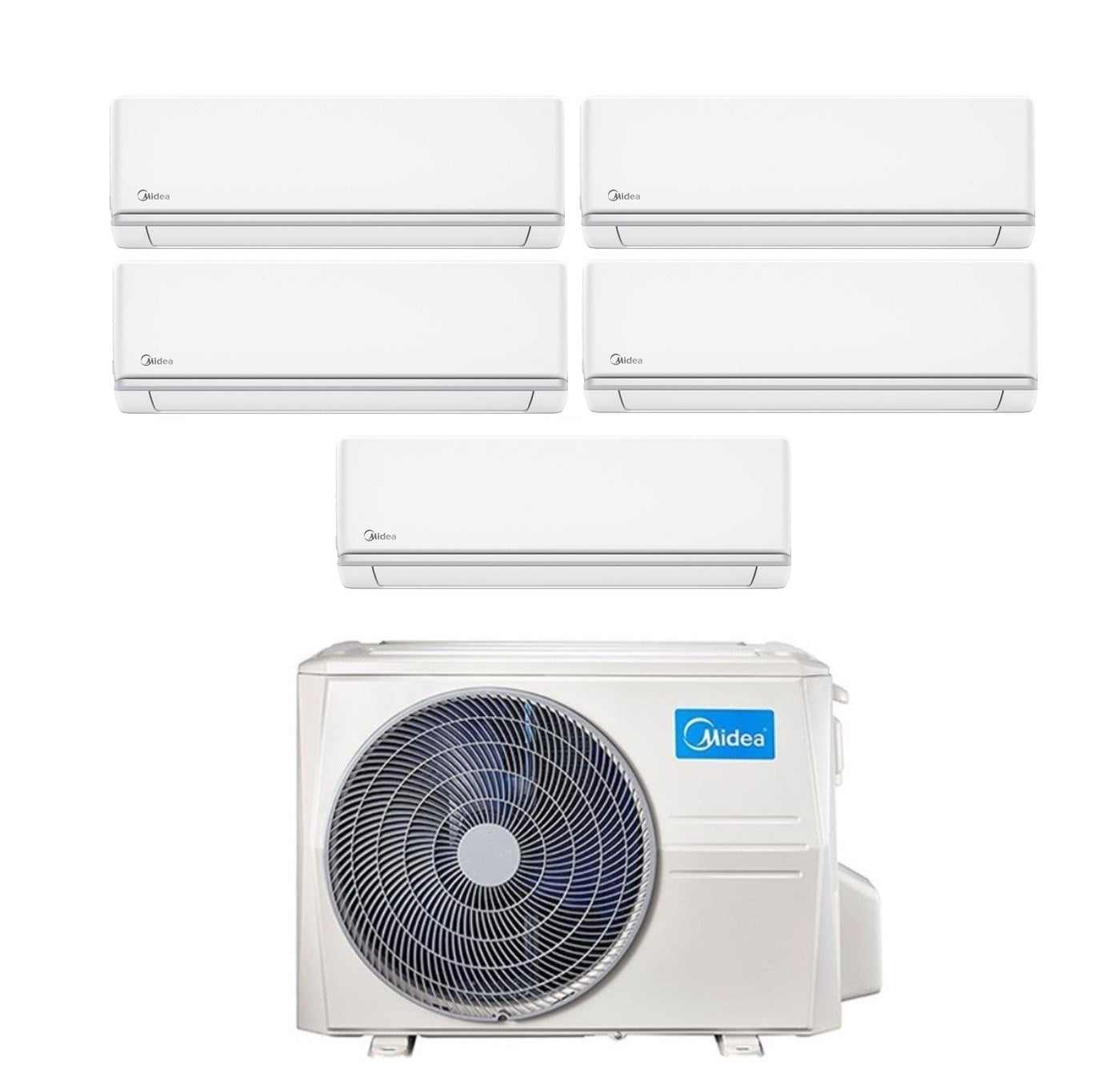Midea Elegance pentasplit airconditioner M5OE-42HFN8-Q