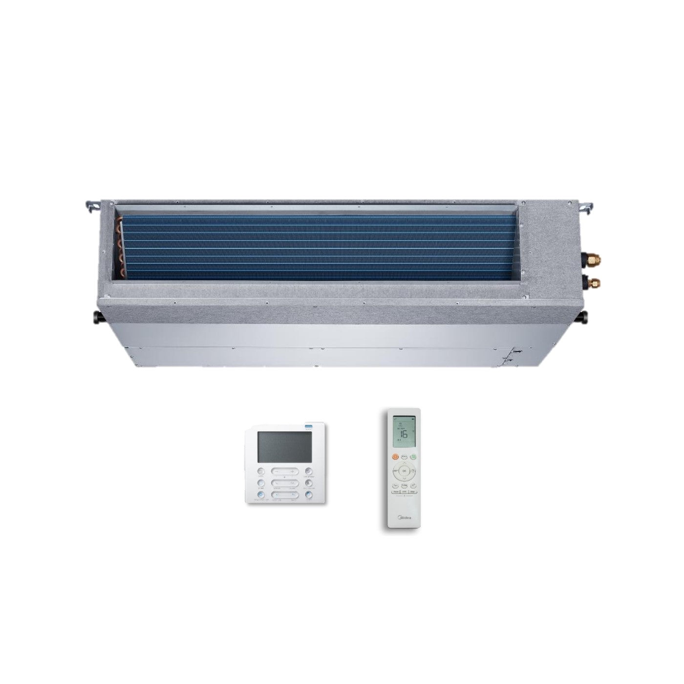 Unità Interna Canalizzabile Midea 12000 Btu MTIU-12HWFNX R-32 optional Wi-Fi Telecomando e Comando a Filo Incluso