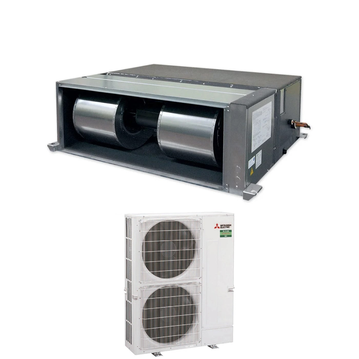 Air conditioner Mitsubishi Electric Canalizzato Canalizzabile Inverter Alta Prevalenza 65000 Btu PEA-M200LA + PUZ-M200YKA Trifase R-32 optional Wi-Fi