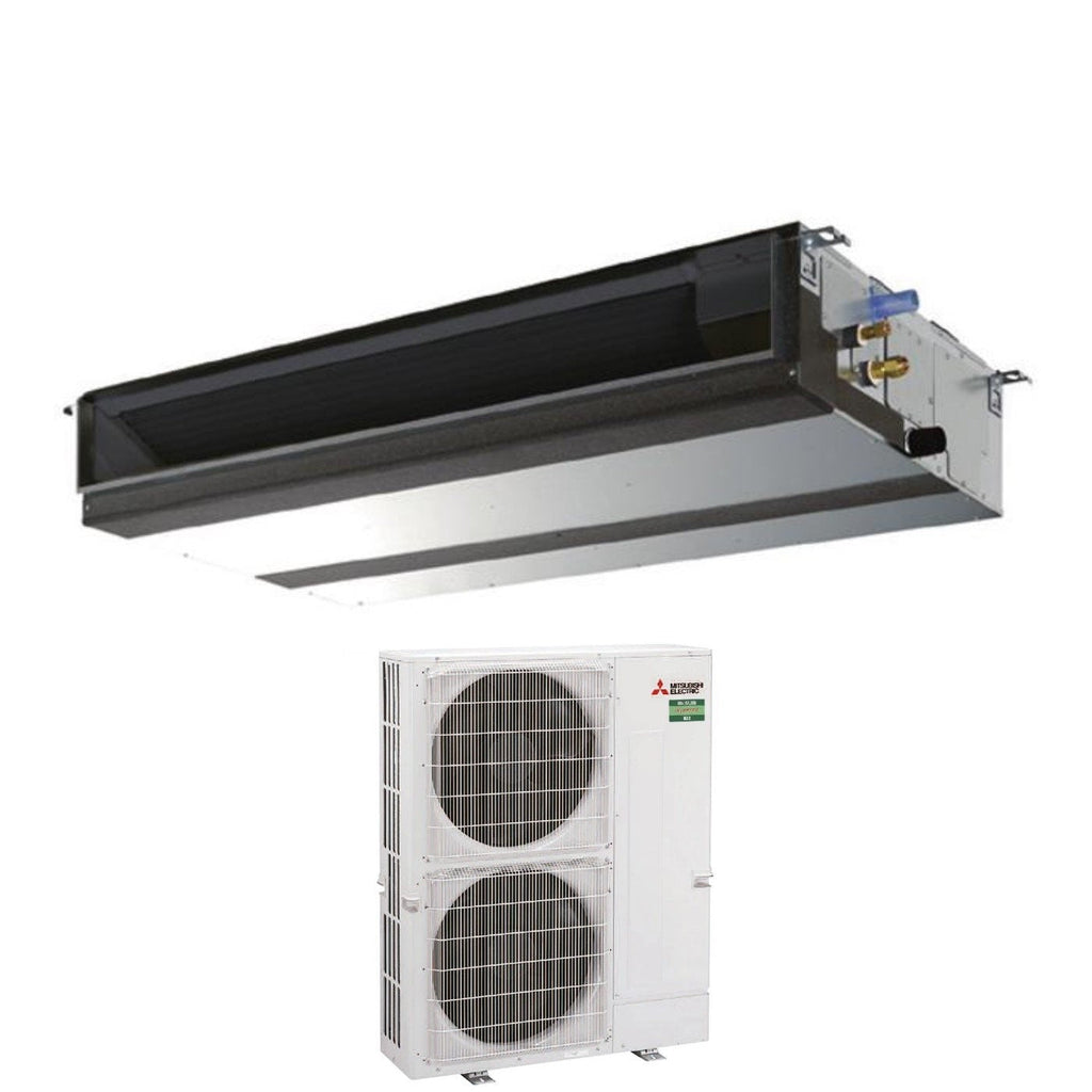 Mitsubishi Electric Ducted Air Conditioner Ductable Power Inverter Medium Head 42000 Btu PEAD-M125JA + PUZ-ZM125VKA Single Phase R-32 Wi-Fi Optional
