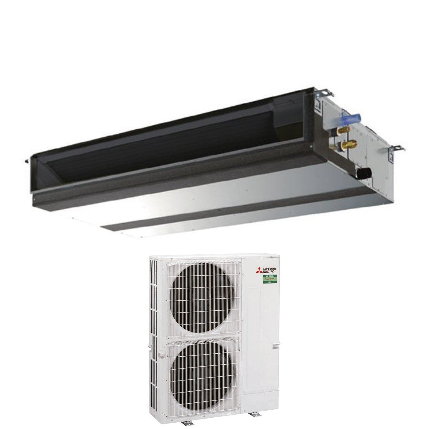 Mitsubishi Electric Ducted Air Conditioner Ductable Power Inverter Medium Head 42000 Btu PEAD-M125JA + PUZ-ZM125VKA Single Phase R-32 Wi-Fi Optional