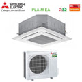 Mitsubishi Electric Air Conditioner 90x90 4-Way Cassette 18000 Btu PLA-M50EA + SUZ-M50VA R-32 Wi-Fi Optional with Grille Included