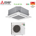 Mitsubishi Electric Air Conditioner 90x90 4-Way Power Inverter Cassette 21000 Btu PLA-M60EA + PUZ-ZM60VHA R-32 Wi-Fi Optional with Grille Included