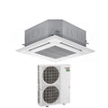 Mitsubishi Electric Air Conditioner 90x90 4-Way Power Inverter Cassette 34000 Btu PLA-M100EA + PUZ-ZM100YKA Three-Phase R-32 Wi-Fi Optional with Grille Included