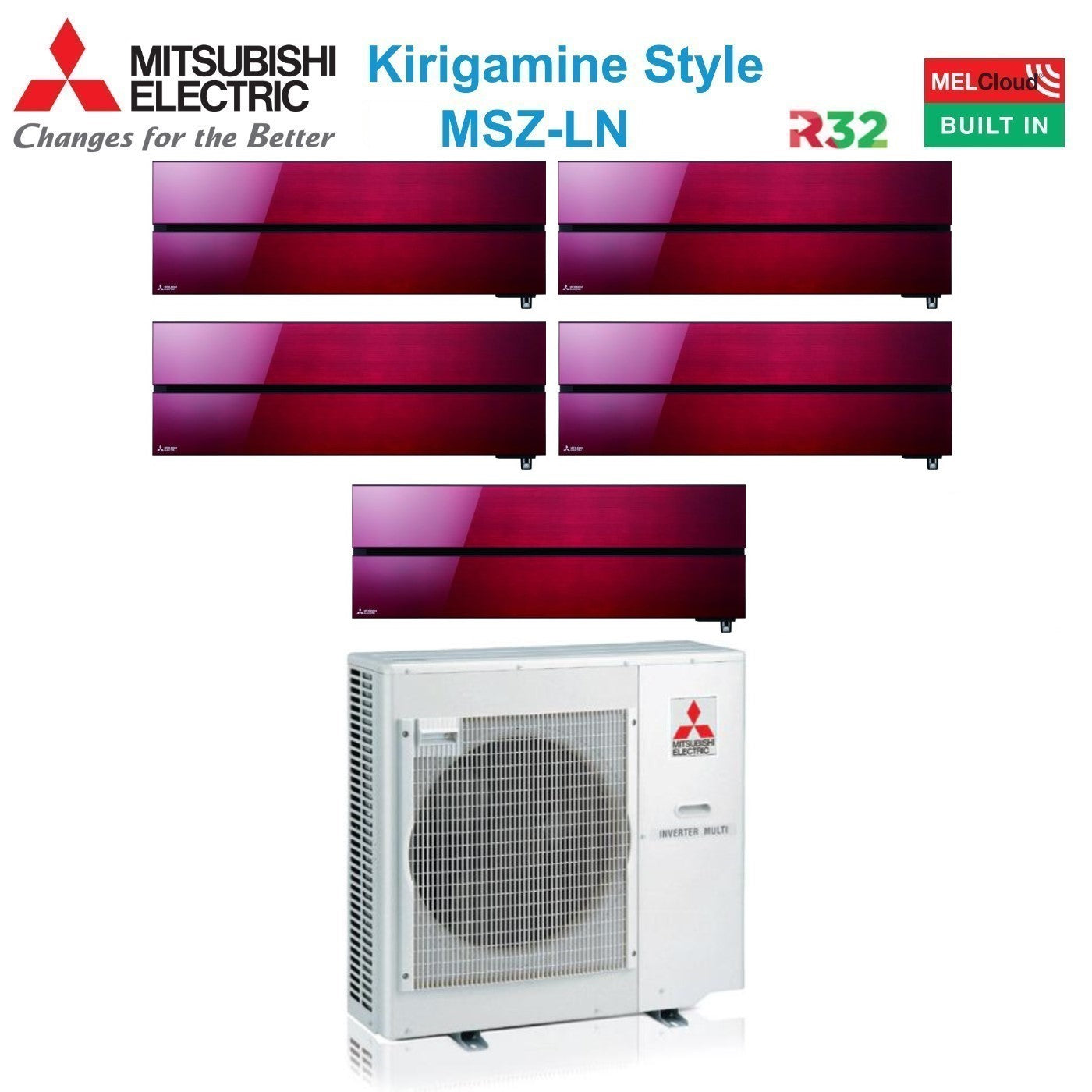 Mitsubishi Electric MXZ-5F102VF pentasplit airconditioner