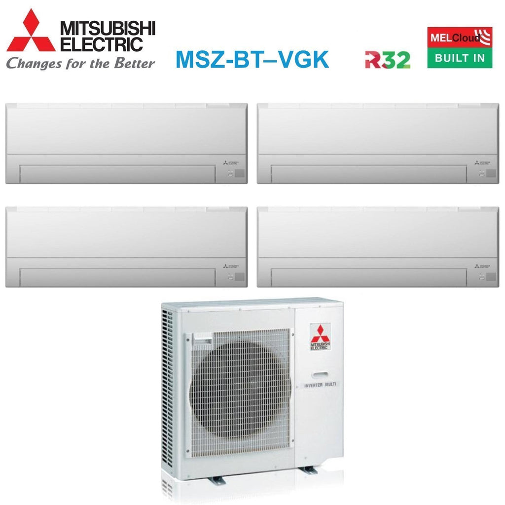 Mitsubishi Electric MSZ-BT20VG x4 + MXZ-4F72VF2/3 airconditioner