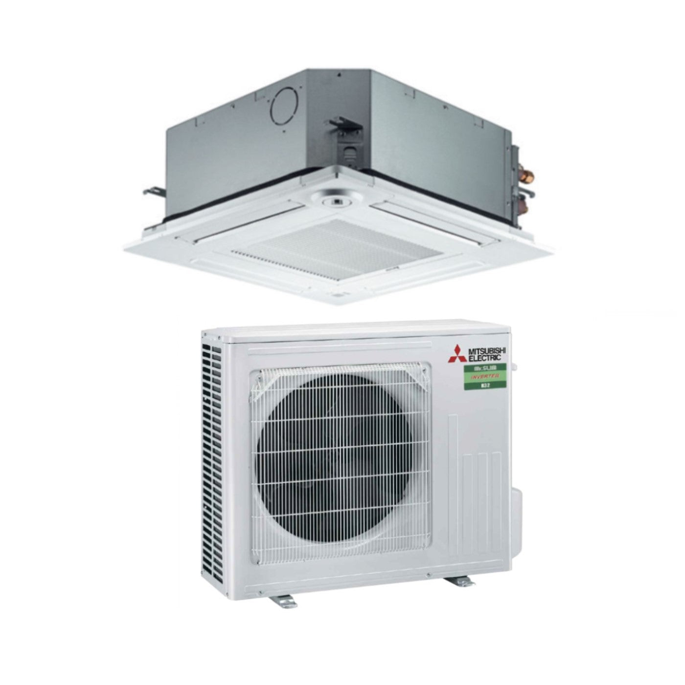 Air conditioner Mitsubishi Electric Inverter Cassetta 18000 Btu SLZ-M50FA R-32 optional Wi-Fi with Telecomando e Griglia Incluso