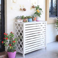 Copertura Copri Unità Esterna OneClima per Air conditioner Dual/Trial e 18000/24000 Btu In Legno white 94x49x84
