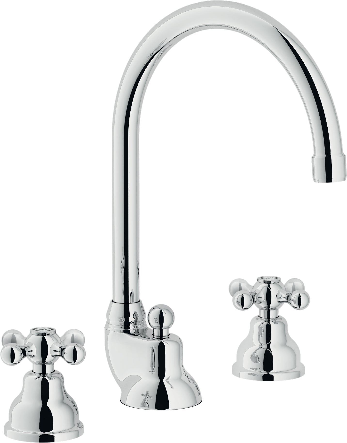 Rubinetto Lavabo Batteria 3F.C/A Nobili series Grazia finitura Cromo art. GRC5012/CR