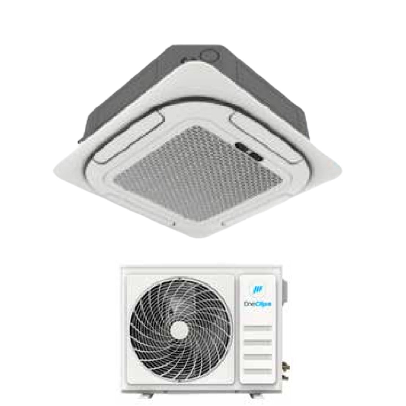 Air conditioner OneClima Inverter Cassetta 4 Vie 18000 Btu AIR-18 CST-M R-32 optional Wi-Fi Griglia Inclusa e Telecomando di series