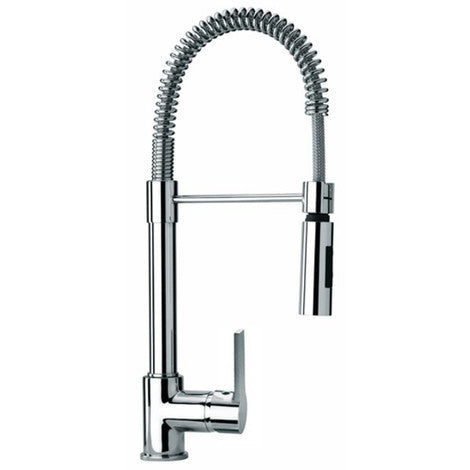 PAINI spring-loaded single-lever tap mixer Le Mans series for sink cod. 90CR557LLPE