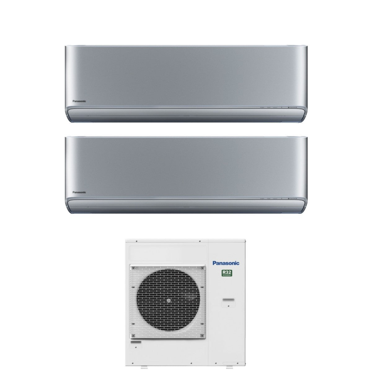 Air conditioner dual-split Panasonic Etherea Silver 18+18 with CU-5Z90TBE R-32 built-in Wi-Fi