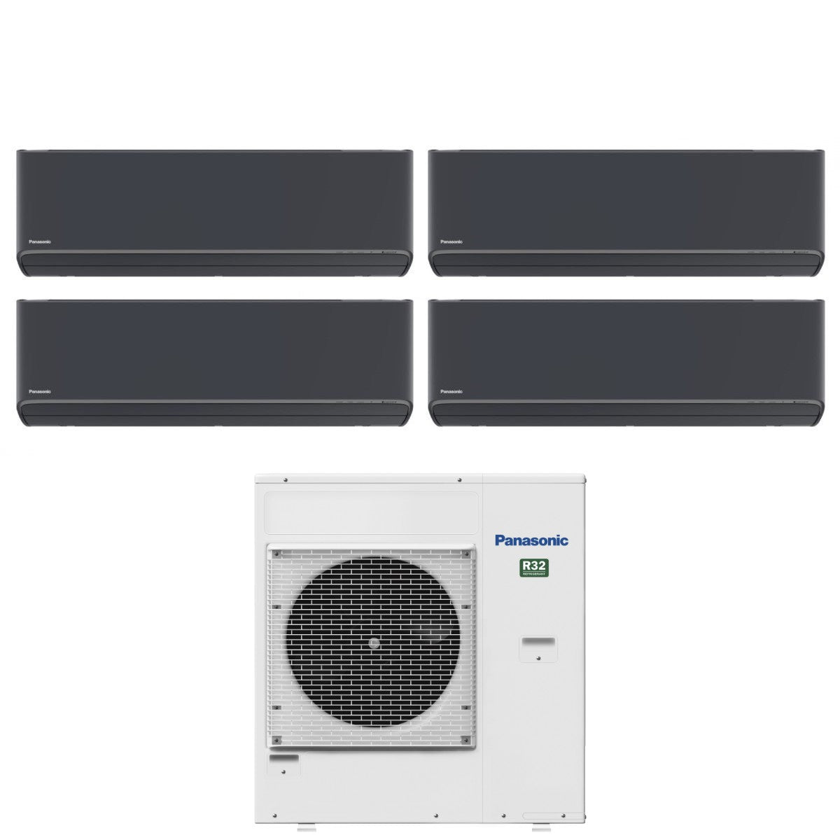 Air conditioner quad-split Panasonic Etherea 7+9+9+12 with CU-4Z80TBE R-32 built-in Wi-Fi