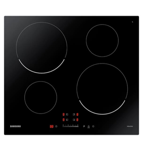Piano A Induzione Samsung NZ64T3707AK 4 Fuochi (L59xP52) Vetro black Slide Touch Control