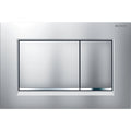 Placca di comando Geberit Sigma30 per risciacquo a due quantità 115.883.KH.1 Cromata with profili telaio cromato satinato