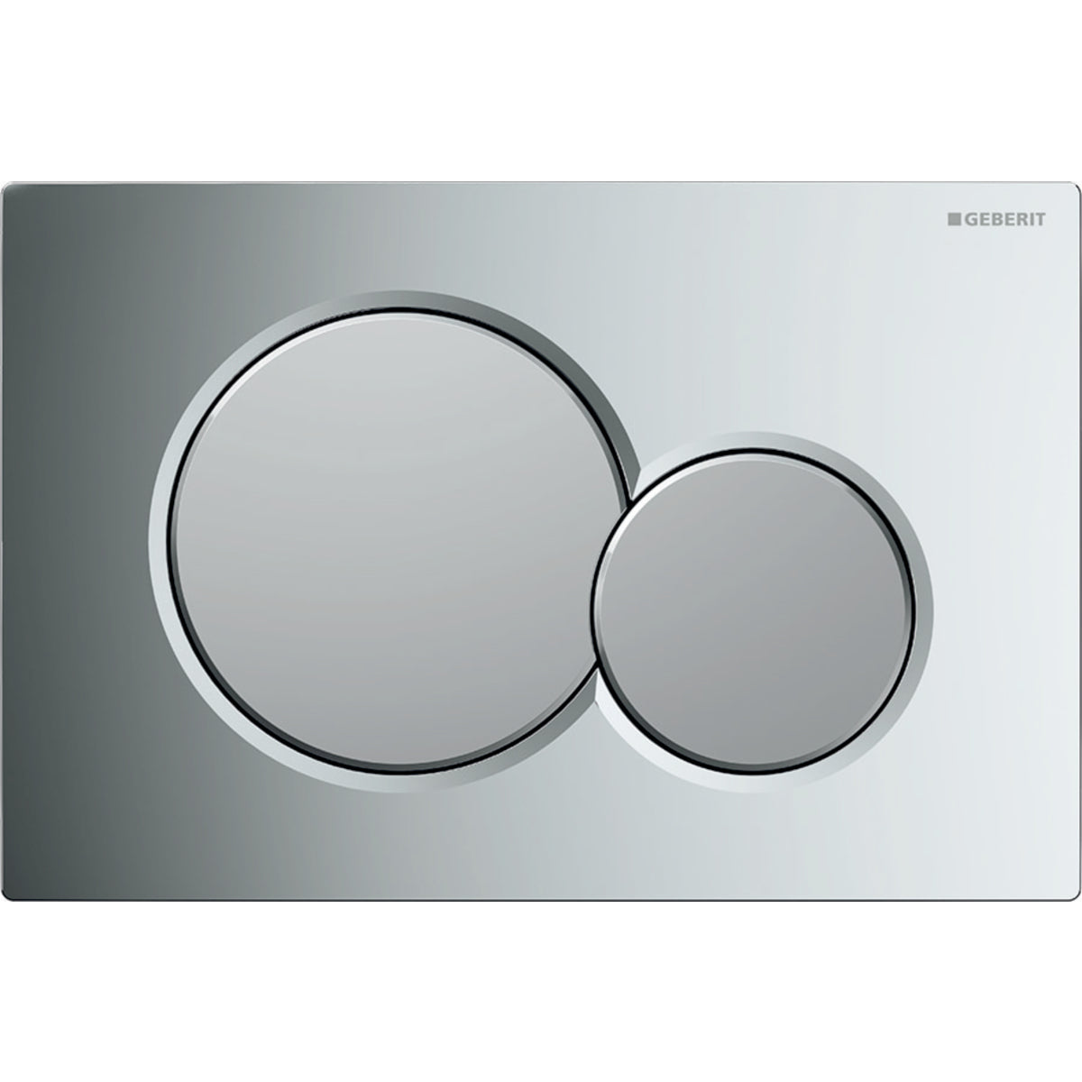 Placca di comando WC Geberit Sigma01 per risciacquo a due quantità 115.770.KA.5 cromo lucido with tasti cromato satinato