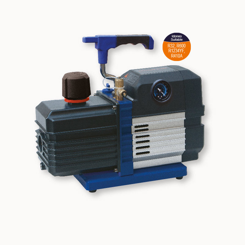 KLIMALINE Intelligent Vacuum Pump 80 Lt/Min with built-in Vacuum Gauge and Solenoid Valve For All Refrigerant Gases