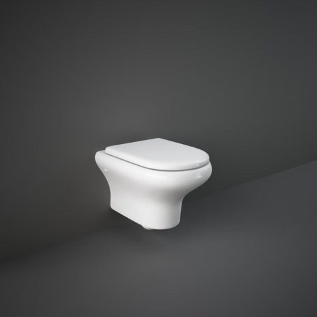 Wall-hung WC Rak Compact Rimless Ceramic Connection 230 with Wall Drain Seat for Original Rak Compact WC