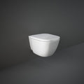 Rak One Suspended WC WC in Ceramic Seat with Original Rak One Flat Lid
