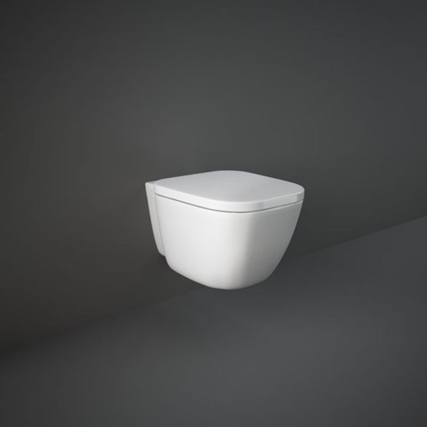 Rak One Suspended WC WC in Ceramic Seat with Original Rak One Flat Lid