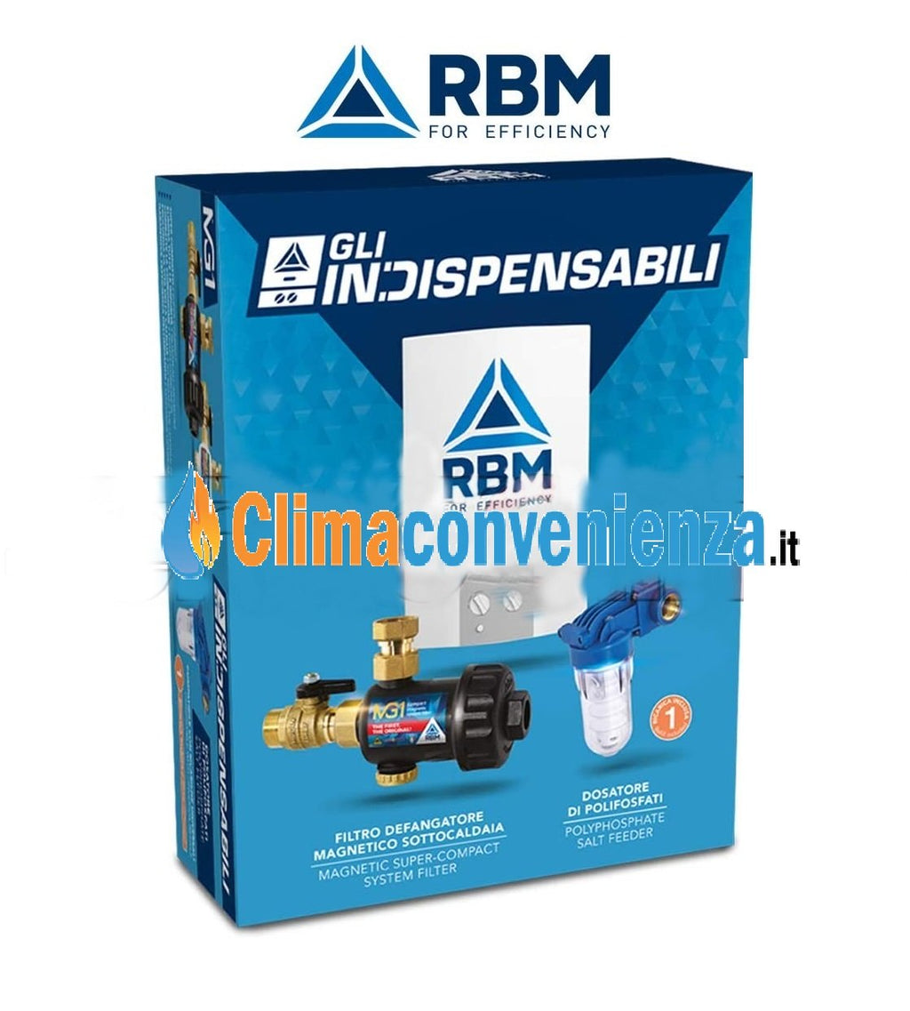 RBM Boiler Saver Kit MG1 cv-ketelset magnetisch filter en polyfosfaatdoseerder