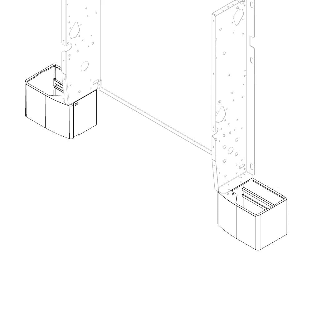 Sabiana 9071074 vloersteunen voor Carisma Whisper ventilconvector
