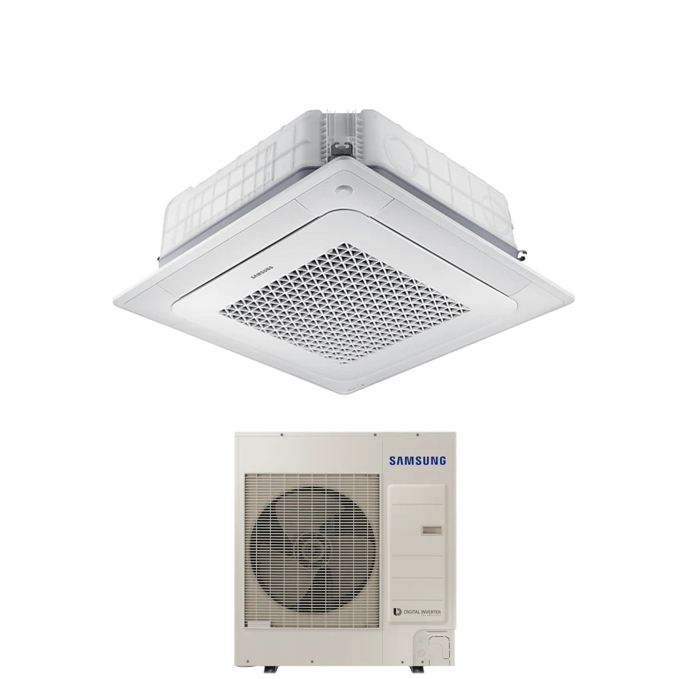 Condizionatore a Cassetta 4 Vie Samsung  Windfree 36000 Btu AC100RN4DKG Trifase R-32 Wi-Fi Optional con Pannello