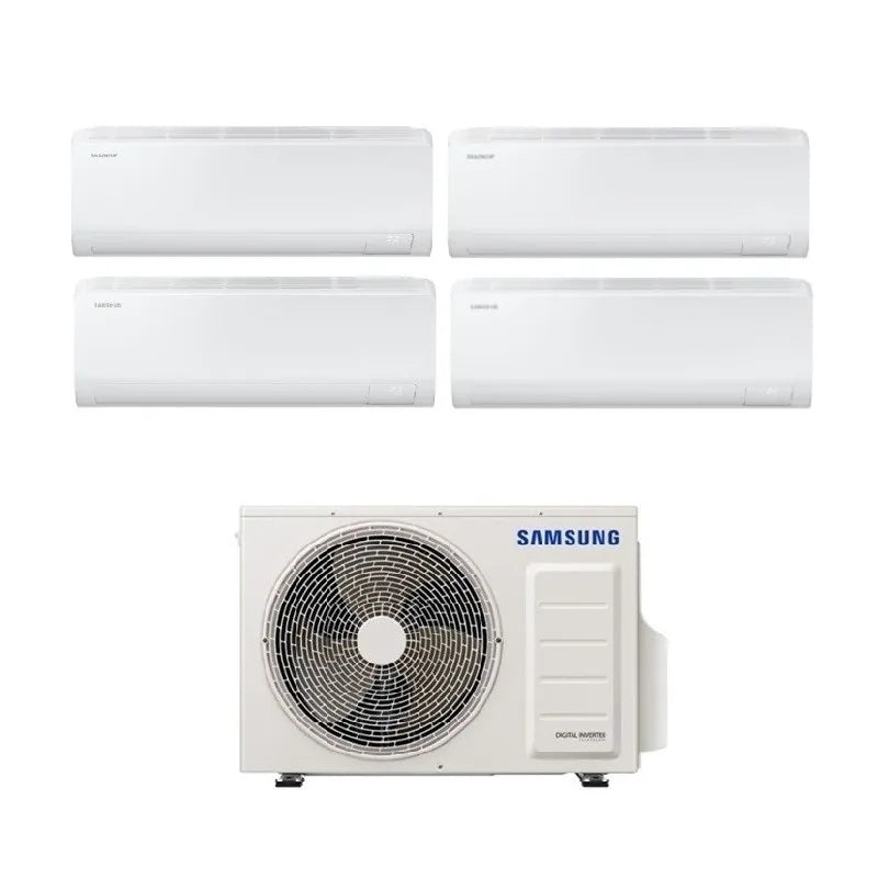 Samsung Cebu S2 quad-split airconditioner 9+9+12+12 met AJ080TXJ4KG (R-32, Wi‑Fi)