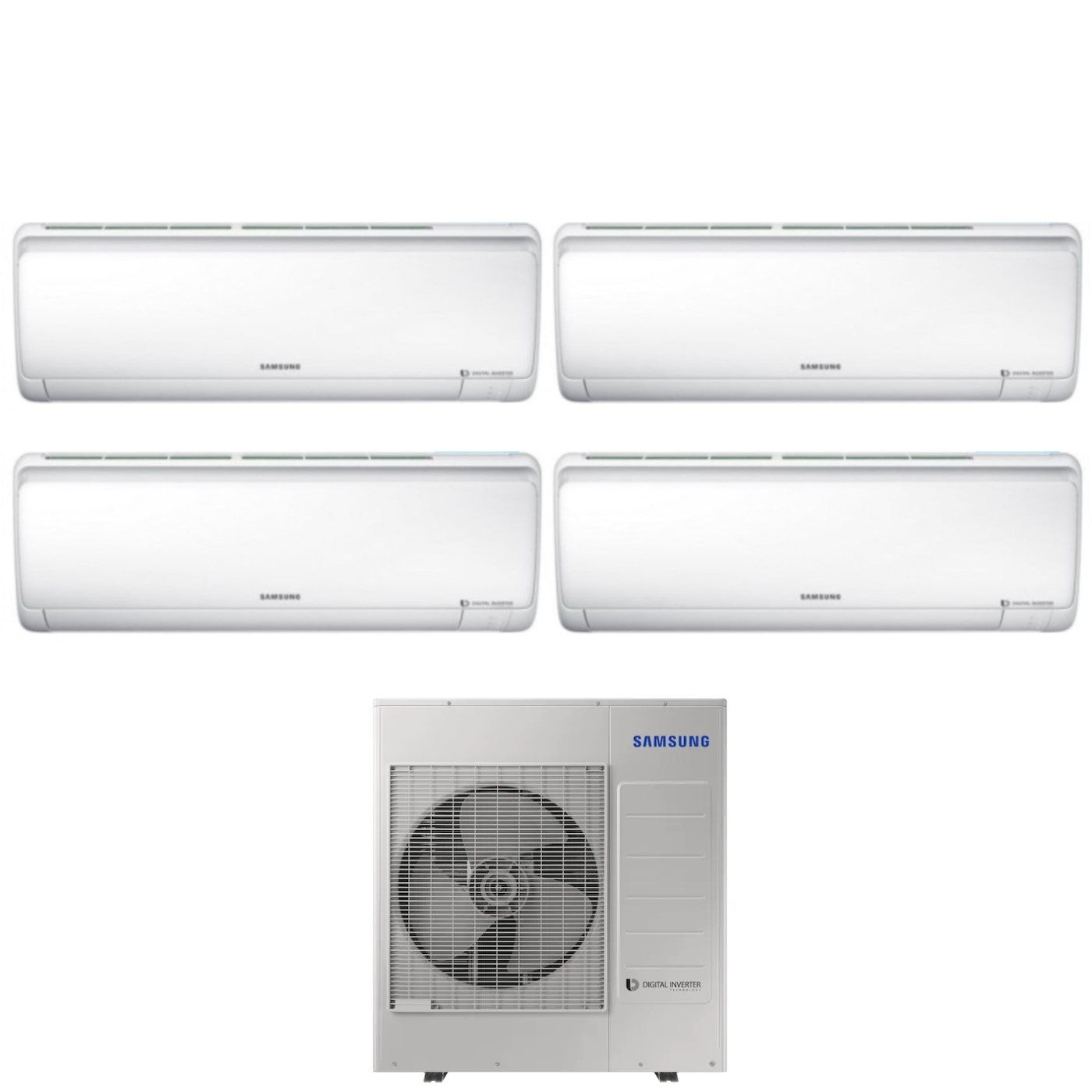 Condizionatore Quadri Split Samsung  Maldives Quantum 12+12+12+12 con AJ080RCJ R-32