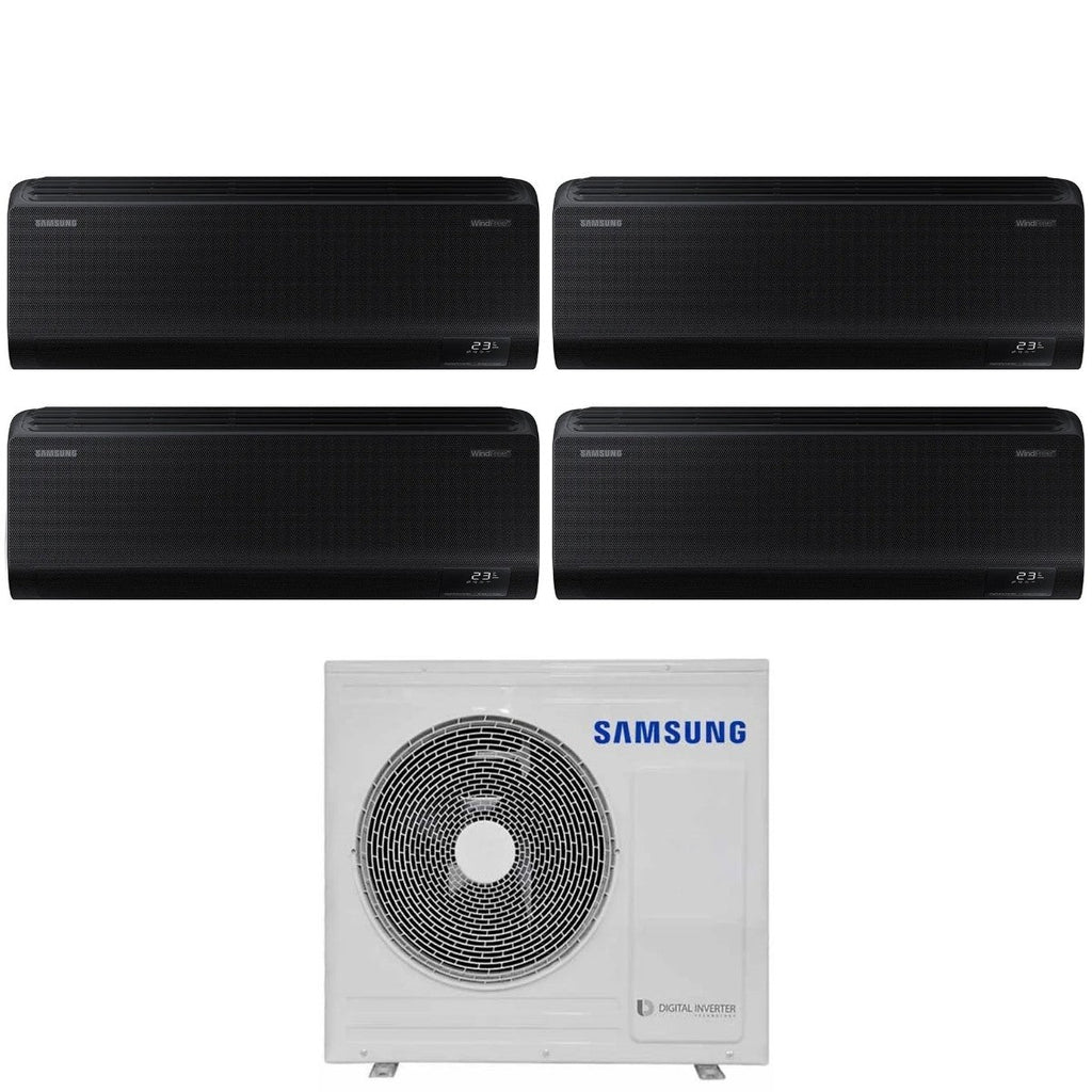 Condizionatore Quadri Split Samsung  WindFree Black 9+9+12+12 con AJ080TXJ4KG R-32 Wi-Fi Integrato