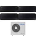 Condizionatore Quadri Split Samsung  WindFree Black 9+9+12+12 con AJ080TXJ4KG R-32 Wi-Fi Integrato
