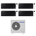 Air conditioner quad-split Samsung Inverter series WINDFREE BLACK 9+9+9+9 with AJ080TXJ4KG R-32 built-in Wi-Fi 9000+9000+9000+9000