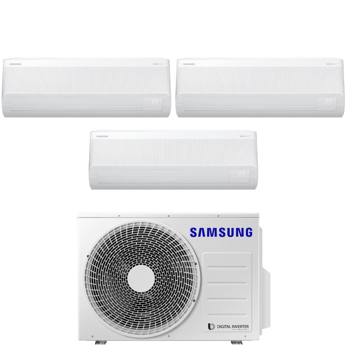 Air conditioner tri-split Samsung WINDFREE AVANT S2 9+9+18 with AJ080TXJ4KG R-32 built-in Wi-Fi